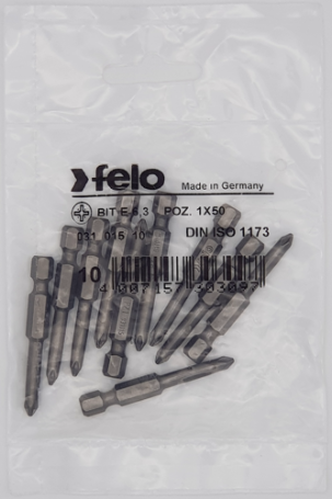Felo Bit cross series Industrial PZ 1X50, 10 pcs 03101510