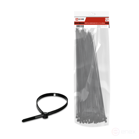 KSS-A 7.6x400 Nylon Clamp with UV protection black (100 pcs/pack) IN HOME