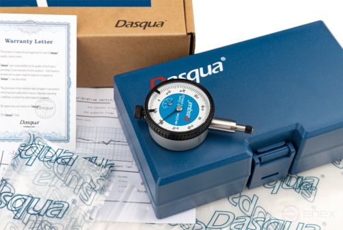 Hour type indicator miniature dial diameter 40 mm, bearings on stones; 0-5 mm; 0.01 mm; flat cover