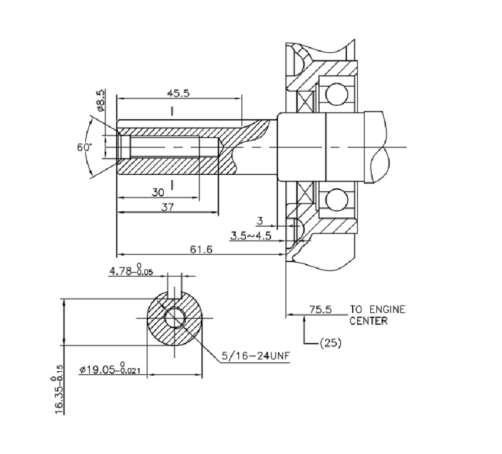 Loncin G210FA (R type) D19 engine