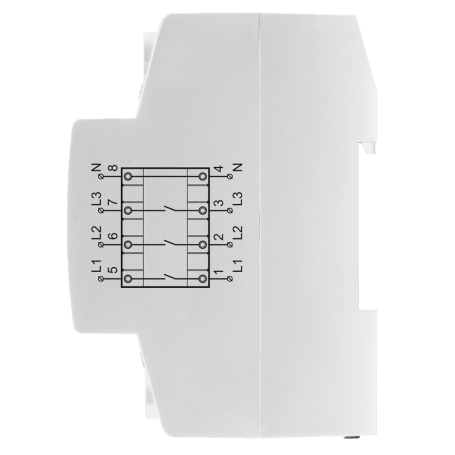 Voltage relay for 3-phase phase input Vp-3F40A on DIN rail