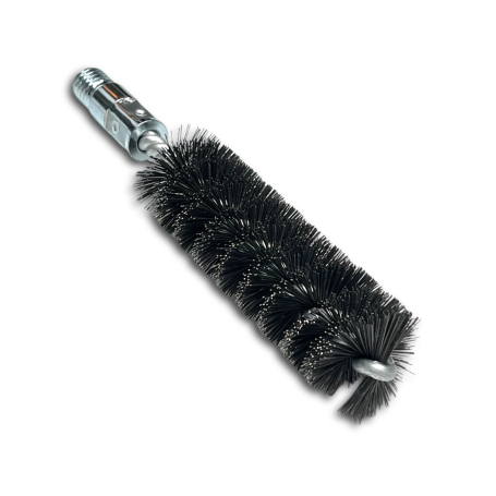 IBG brush, 160*100 mm, diameter 30 mm, straight steel wire STA 0.30 mm, fit W1/2", with plastic suspension