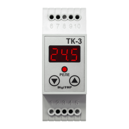 Temperature controller TK-3 on DIN rail