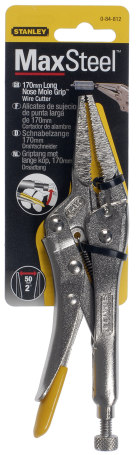 The grip is adjustable with a lock with elongated jaws STANLEY 0-84-812, 150mm