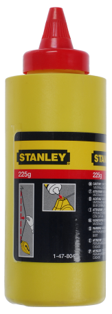 Chalk in the form of red powder for marking works in plastic bottles of 225 g STANLEY 1-47-804