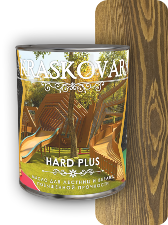 High-strength oil for stairs and verandas Kraskovar Hard Plus Walnut 0.75 l.