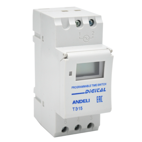 Digital timer THC-TE15 16A 230V DIN rail