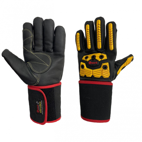 Anti-vibration leather gloves with Shock Protection Gward Vibroskin