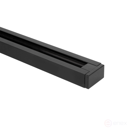 Шинопровод SB2000-BL однофазный накладной с вводом питания 2000x35x16мм черный IN HOME