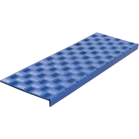 Anti-slip pad on the small corner step (rubber tread) 740x250x30 mm, blue