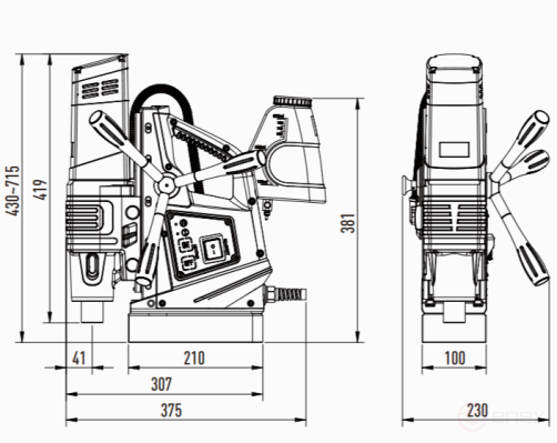 AT-S Магнитный сверлильный станок SU-60