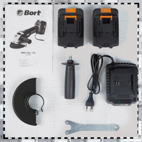 Angle grinder rechargeable BORT BWS-18Li-125