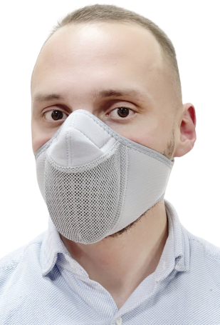 Тепловая маска Полумаска ТМ 2.2. (серый) САЙВЕР|SAYVER