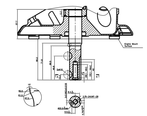 Loncin LC1P65FE-2 (F type) D22,2 engine