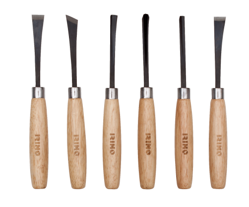 A set of chisels for wood carving