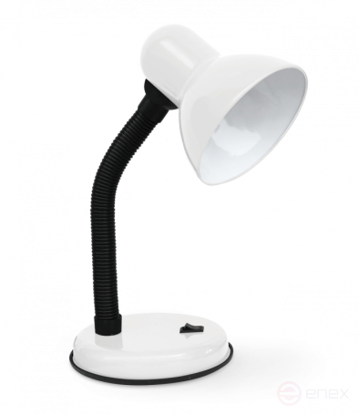 Светильник настольный под лампу на основании СНО 22Б-E27 230В БЕЛЫЙ (с подвесом) IN HOME