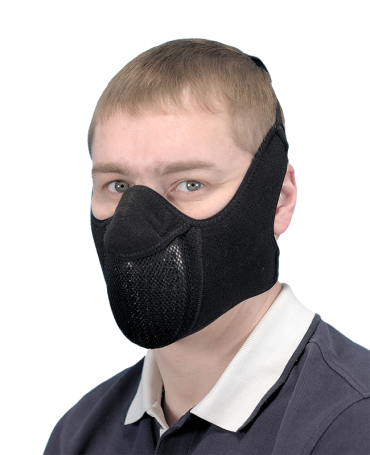 Thermal mask Half mask with two fasteners TM 2.1. (black) SAYVER|SAYVER