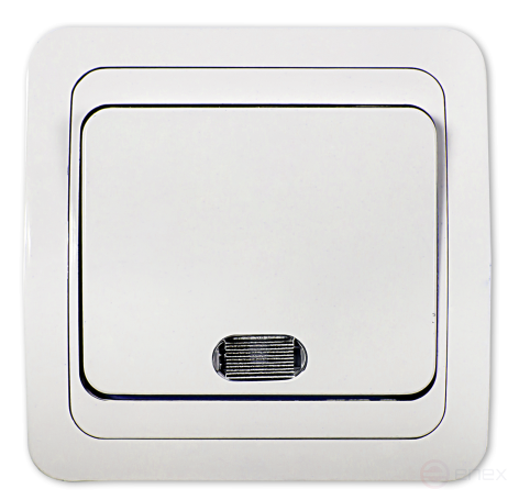 One-key switch with backlight CLASSICO white 2121 IN HOME