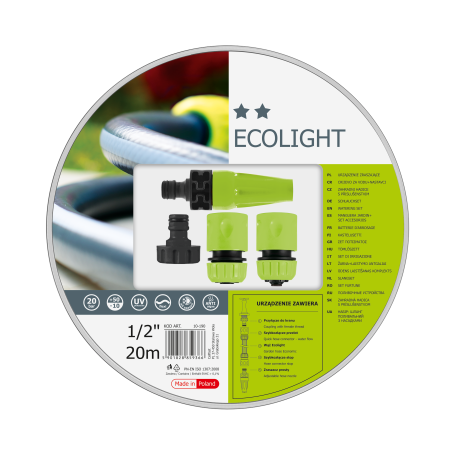 Поливочный набор ECOLIGHT 1/2" 20 м