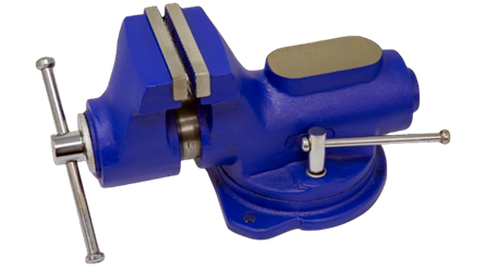 Цилиндрические слесарные тиски с поворотным основанием, 76,2 мм