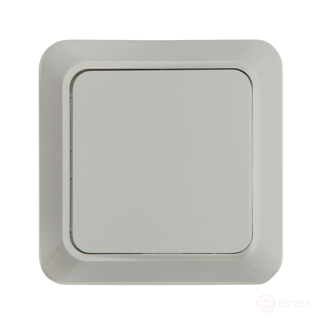 Выключатель одноклавишный BOLLETO белый накладной 7021 IN HOME