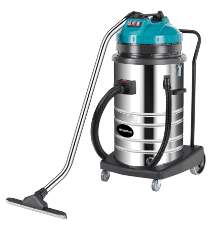 Three-turbine vacuum cleaner for dry and wet cleaning LSU380