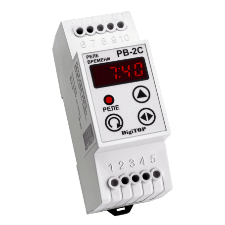 Time relay RV-2s on DIN rail