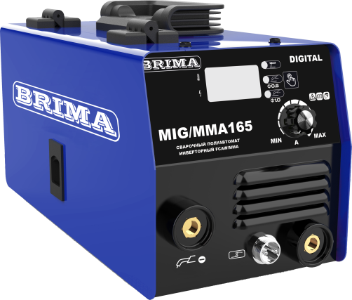 BRIMA MIG/MMA-165 DIGITAL Semi-automatic Welding Machine with Flux Wire Coil