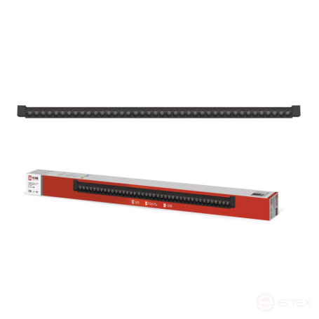 Светильник трековый линейный светодиодный поворотный LTR-02R-TL 60Вт 4000К 6000Лм 1135мм IP40 24 градуса черный серии TOP-LINE IN HOME