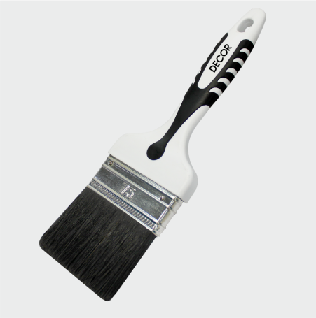 Flat Black White brush for primer