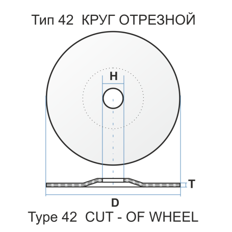Круг отрезной 42 150 3 22.23 WA 24 S BF 80 нерж. LL