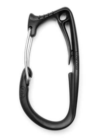 Plastic carabiner for chain saws