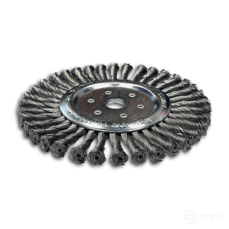 Щетка дисковая жгутовая, Д300 мм, ширина 15 мм, 58 жгутов, стальная проволока STH 0,80 мм, посадочное отверстие 50,8 мм