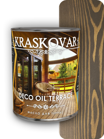 Масло для террас Kraskovar Deco Oil Terrace Палисандр 0,75 л.