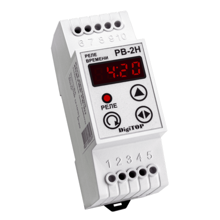 Time relay RV-2h on DIN rail