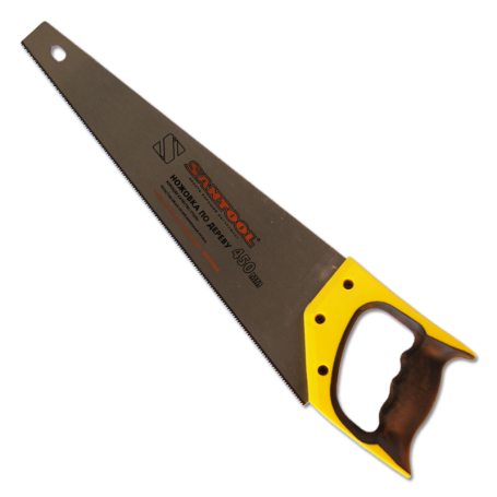 Ножовка "SANTOOL" по дереву 450 мм, зуб 2 мм c двухкомпонентной ручкой TPI 12