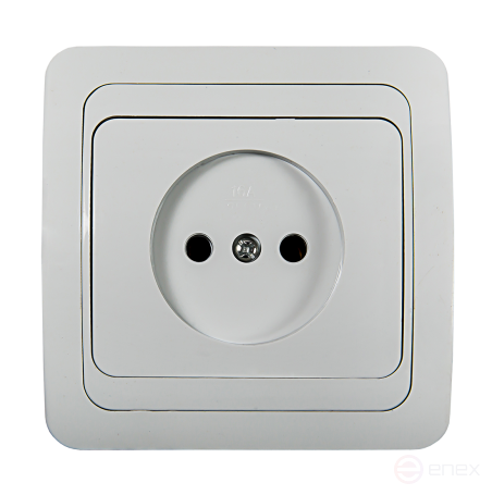 Розетка одинарная CLASSICO белая 2022 IN HOME