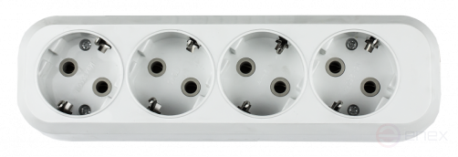 Колодка УЗ-4-GRAND четырехместная с заземлением 5140 IN HOME