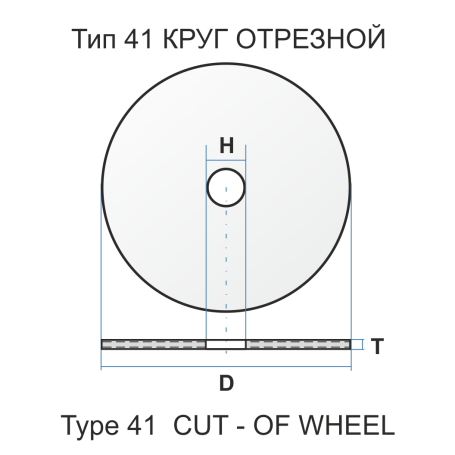 Круг отрезной 41 400 4 40 A 24 S BF 80 ручн.