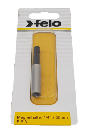 Felo Magnetic Bit Holder 1/4", 58 mm on Blister 03810396