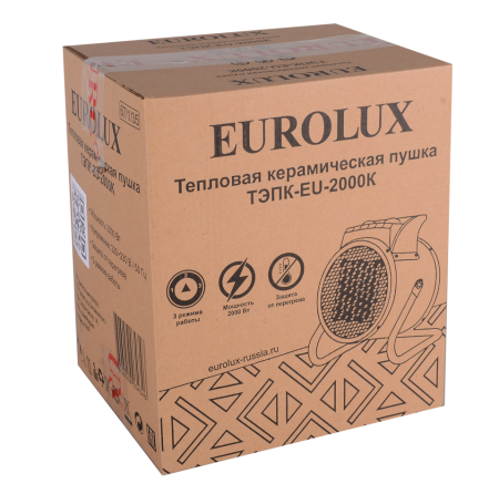 Thermal electric gun TEPK-EU-2000K (keram.heating element,round) Eurolux