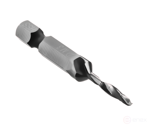 Сверло-метчик ПРАКТИКА М3, шаг 0,5, длина 49 мм, хвостовик HEX 1/4