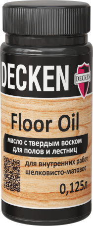 Масло для всех типов деревянных полов DECKEN Floor Oil, 0,125 л
