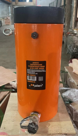 Hydraulic jack with locking nut DG100-250PG (spring return, g/n 100t, stroke 250mm, lifting 386mm) MALIEN