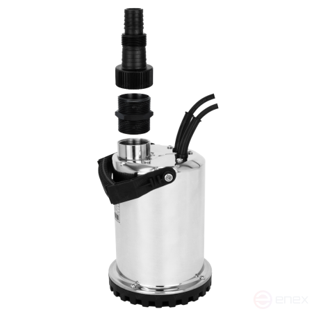 DNN-158-7.5, JEMIX drainage pump, stainless steel housing.steel, 550 W, manufactured by 158 l/min.