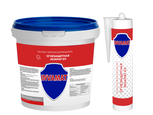 INVAMAT 611 Heat-expanding flame-resistant mastic, 310 ml cartridge