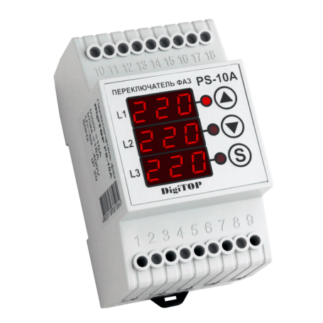 Phase Switch Vp-3F10A on DIN rail