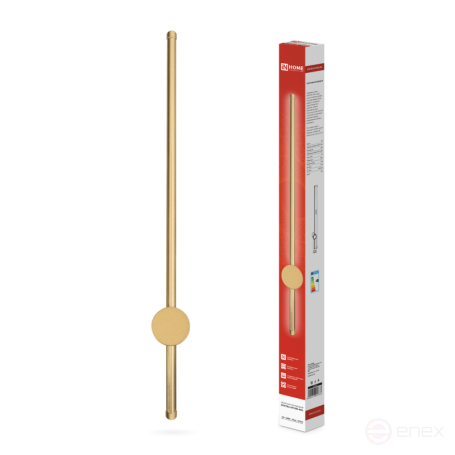 LED Lamp ESTETIKA ART-80B-40GL 15W 230V 4000K 1050Lm 800x60x98 Gold IN HOME