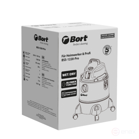Пылесос для сухой и влажной уборки BORT BSS-1220-Pro