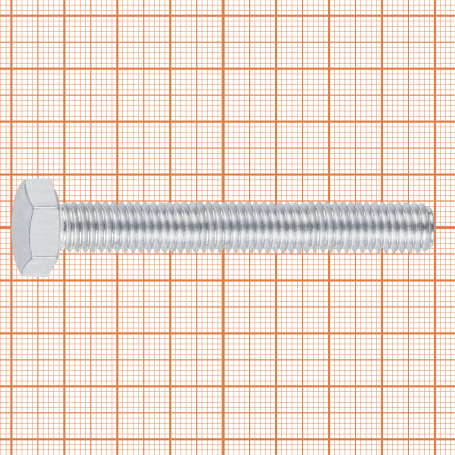 DIN 933 10.9 - Hex head bolt M8x60 (6 pcs.), FP-suspension